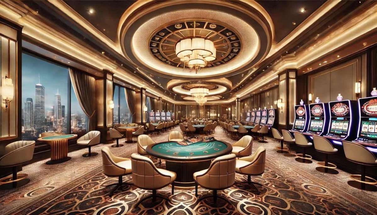 Tampilan roda American Roulette di studio live netjawa dengan dealer dan meja bermain yang jelas.